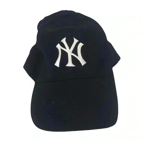 YANKEES HESS COTTON BASEBALL CAP HOOK AND LOOP CLOSURE HAT - Picture 2 of 11
